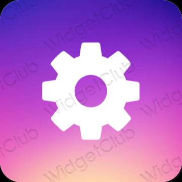Esthetische Settings app-pictogrammen