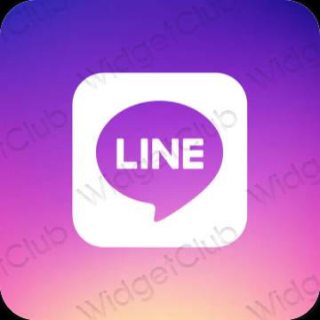 Estetske LINE ikone aplikacij