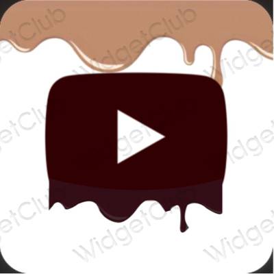 Esthetische Youtube app-pictogrammen