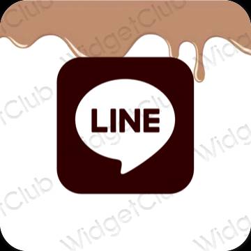 Естетске LINE иконе апликација