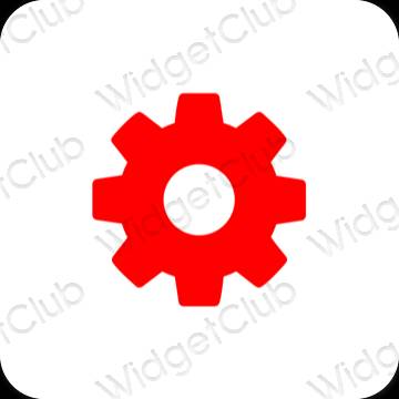 Esthetische Settings app-pictogrammen
