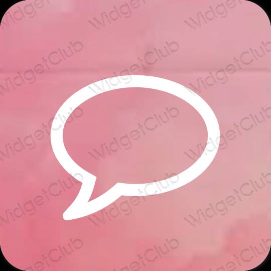 Icônes d'application Messages esthétiques