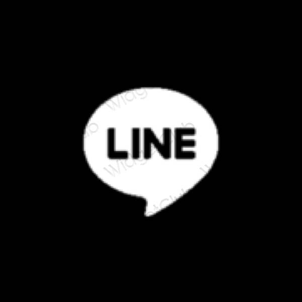 אייקוני אפליקציה LINE אסתטיים