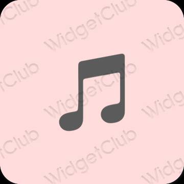 審美的 粉色的 Music 應用程序圖標