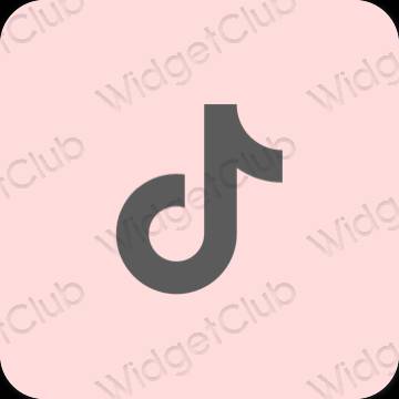 Estetisk rosa TikTok app ikoner
