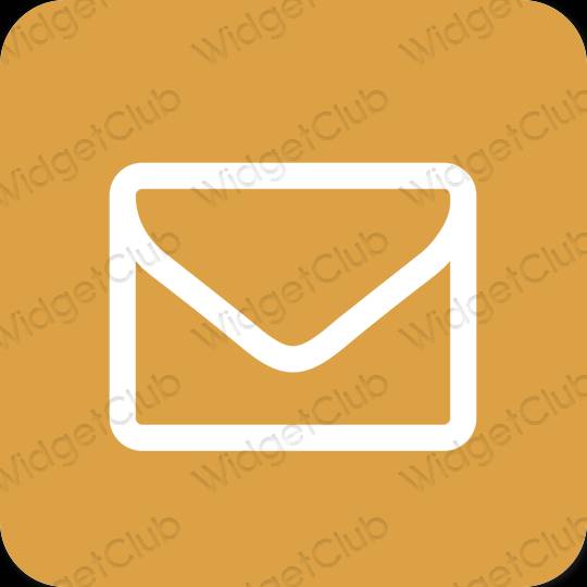 Estetico arancia Mail icone dell'app