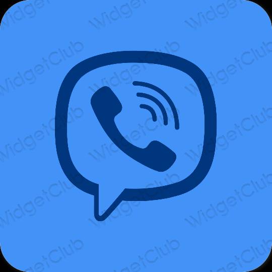 Estetski ljubičasta Viber ikone aplikacija