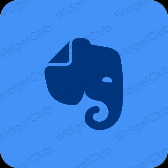 Естетичен лилаво Evernote икони на приложения