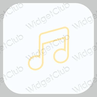 Esthetische Music app-pictogrammen