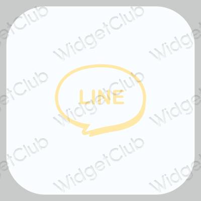 Esthetische LINE app-pictogrammen