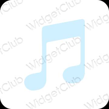 Esthetische Music app-pictogrammen