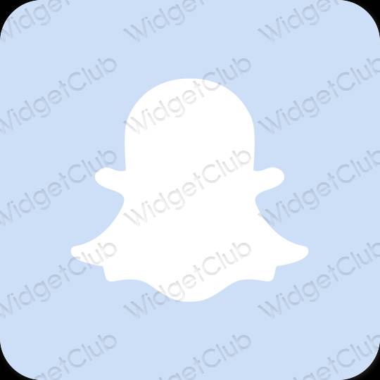 미적인 보라색 snapchat 앱 아이콘