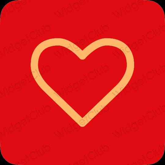 ესთეტიკური Apple Health აპლიკაციის ხატები