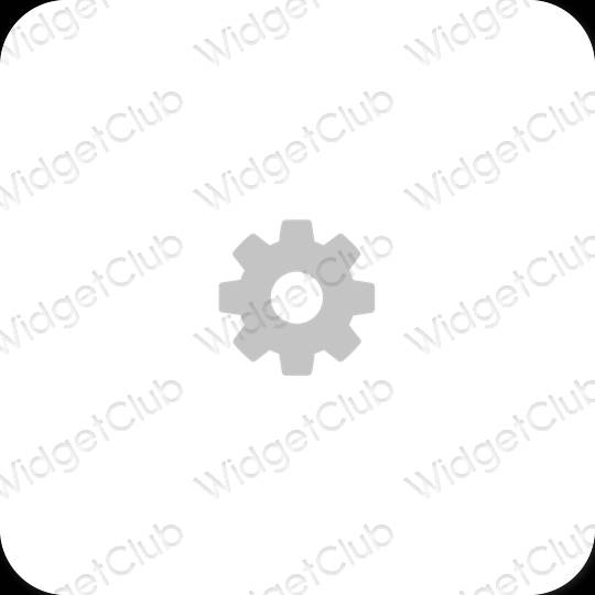 Esthetische Settings app-pictogrammen