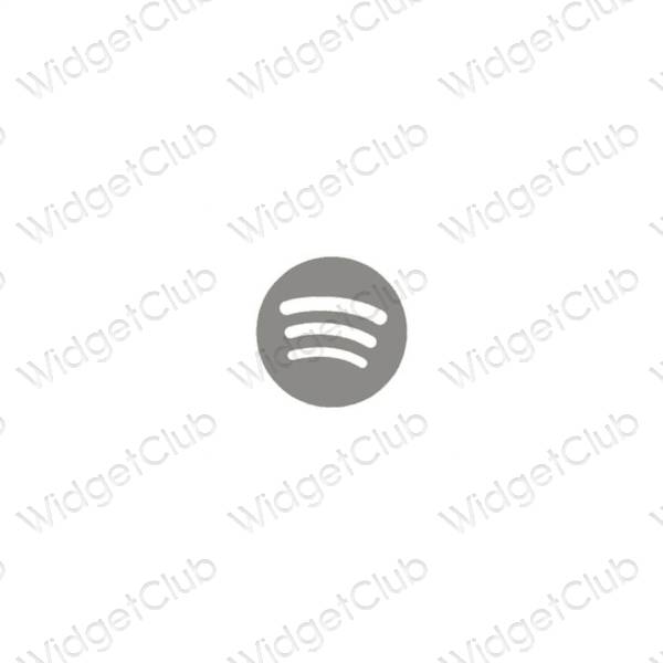 Estetyczne Spotify ikony aplikacji