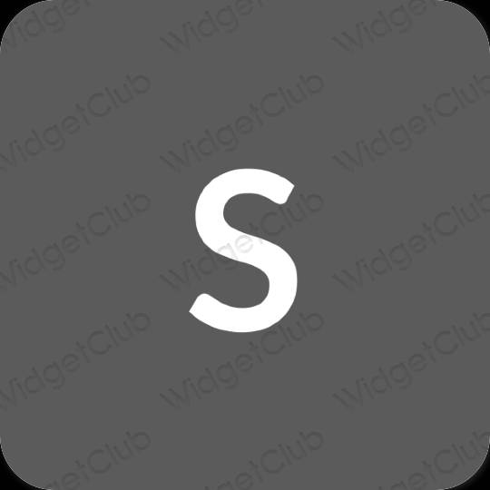 Ästhetisch grau SHEIN App-Symbole