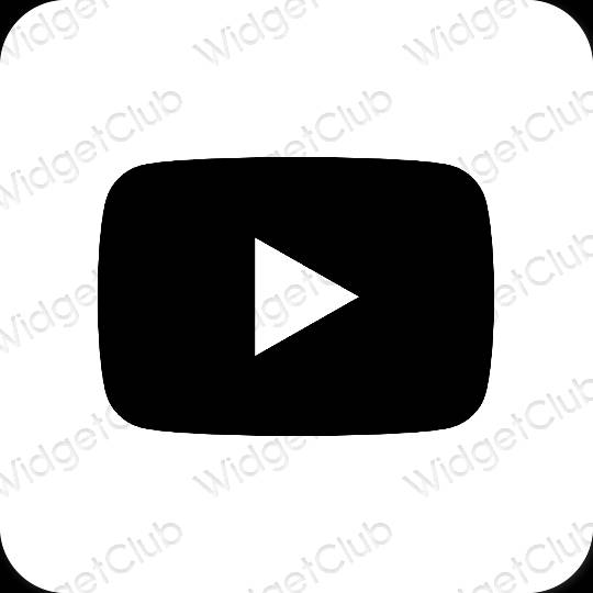 Icônes d'application Youtube esthétiques