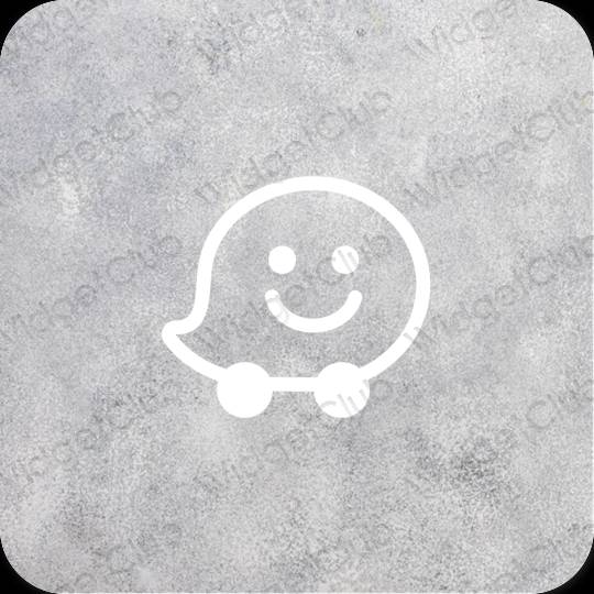 אייקוני אפליקציה Waze אסתטיים
