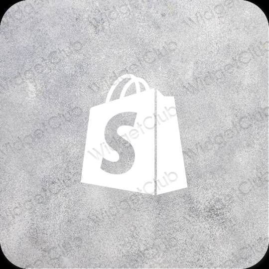 Ikon apl Shopify Estetik