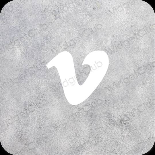 Esthetische Vimeo app-pictogrammen