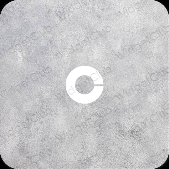 Ästhetische Coinbase App-Symbole