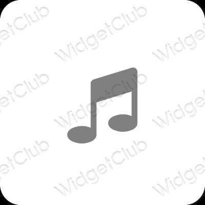 Esthetische Music app-pictogrammen