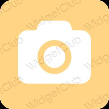 Estetik coklat Camera ikon aplikasi