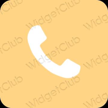 Estetski naranča Phone ikone aplikacija