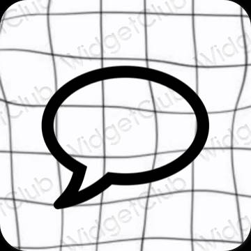 Icônes d'application Messages esthétiques