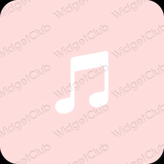 Esthetische Music app-pictogrammen