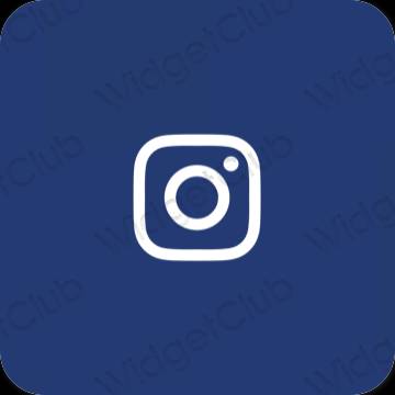 Αισθητικός μωβ Instagram εικονίδια εφαρμογών