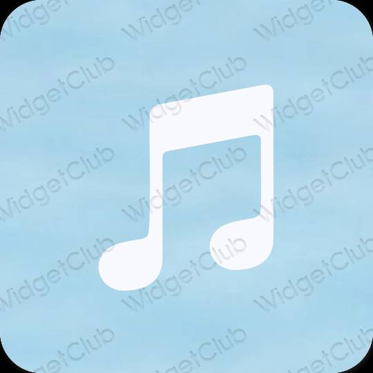 Esthetische Music app-pictogrammen