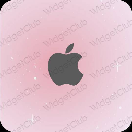 Estetico grigio Apple Store icone dell'app