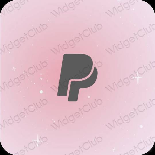 เกี่ยวกับความงาม สีเทา Paypal ไอคอนแอพ