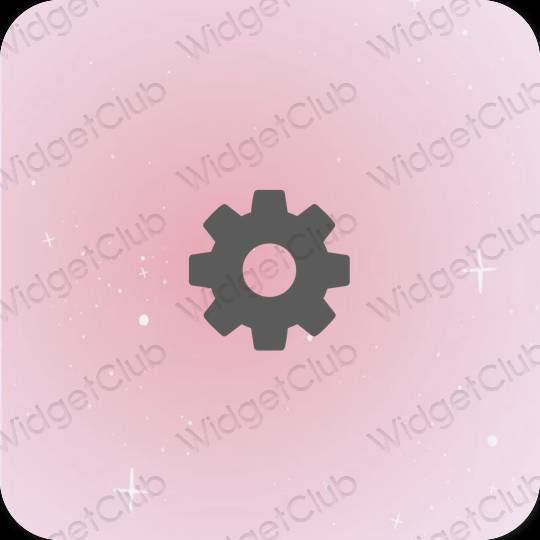 Aesthetic gray Settings app icons