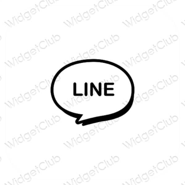 Estetske LINE ikone aplikacij