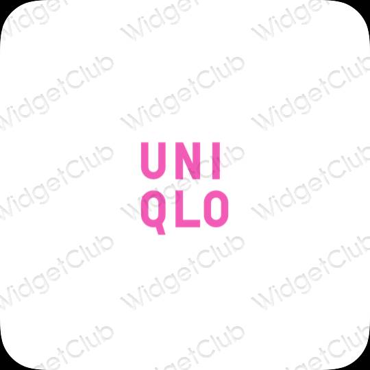 ესთეტიკური UNIQLO აპლიკაციის ხატები
