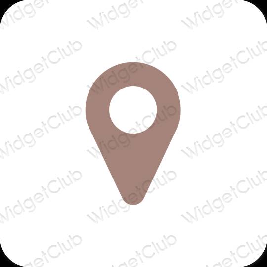 Icone delle app Google Map estetiche