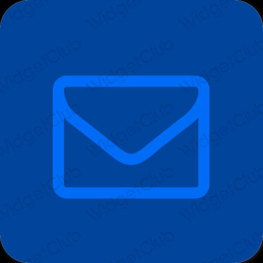 Estetinis violetinė Gmail programėlių piktogramos