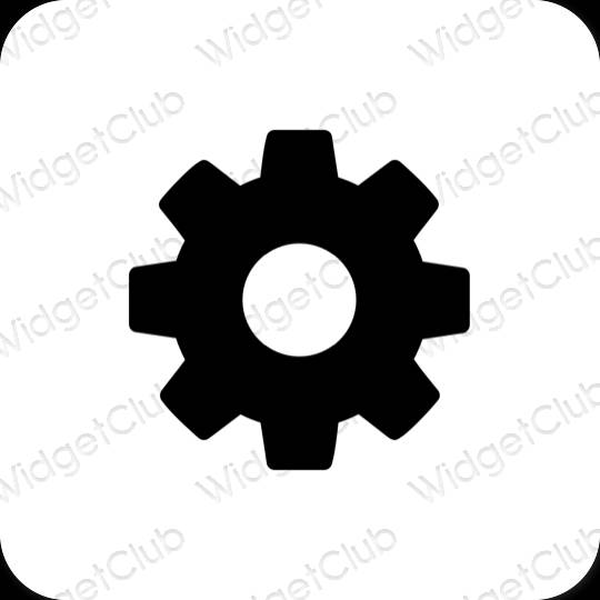 Æstetiske Settings app-ikoner