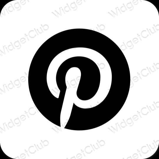 جمالية Pinterest أيقونات التطبيقات