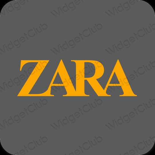 Æstetisk grå ZARA app ikoner