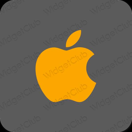 Estético gris Apple Store iconos de aplicaciones