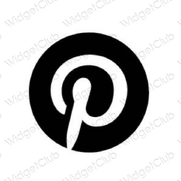 جمالية Pinterest أيقونات التطبيقات