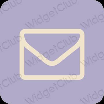 эстетический пастельно-голубой Gmail значки приложений