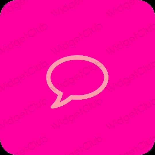 Ästhetisch Violett Messages App-Symbole