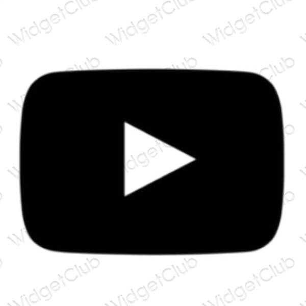 Esthetische Youtube app-pictogrammen