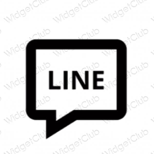 جمالية LINE أيقونات التطبيقات