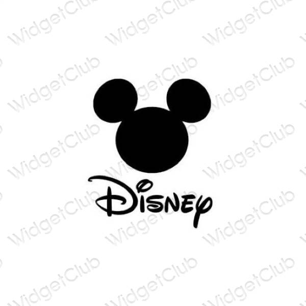Icônes d'application Disney esthétiques