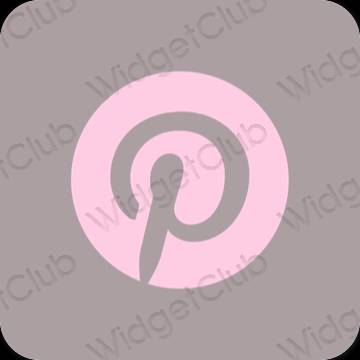 Esthetische Pinterest app-pictogrammen